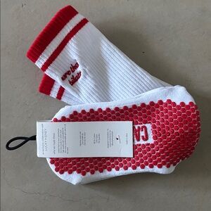 New Carrie’s Pilates x Lucky Honey collab “more than Pilates” grip socks